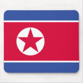 Flagge Nordkoreas Mousepad (Vorne)