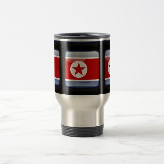 Flagge Nordkoreas Reisebecher (Mittel)