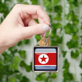 Flagge Nordkoreas Schlüsselanhänger (Hand)
