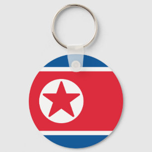Flagge Nordkoreas Schlüsselanhänger