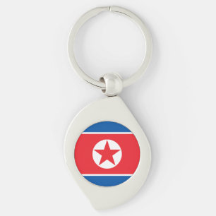 Flagge Nordkoreas Schlüsselanhänger