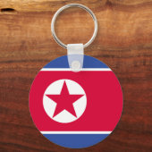 Flagge Nordkoreas Schlüsselanhänger (Vorderseite)