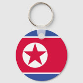 Flagge Nordkoreas Schlüsselanhänger (Rückseite)