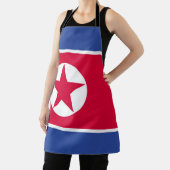 Flagge Nordkoreas Schürze (InSitu)
