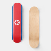 Flagge Nordkoreas Skateboard (Vorderseite)