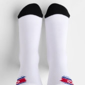 Flagge Nordkoreas Socken (Oben)