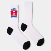 Flagge Nordkoreas Socken (Rechts)