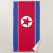 Flagge Nordkoreas Strandtuch (Vorderseite)