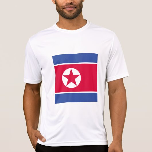 Flagge Nordkoreas T-Shirt (Vorderseite)
