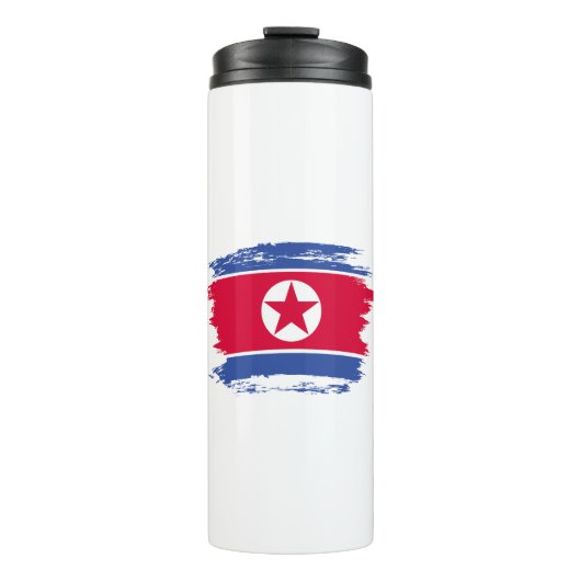 Flagge Nordkoreas Thermosbecher (Vorderseite)