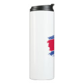Flagge Nordkoreas Thermosbecher (Nach links gedreht)