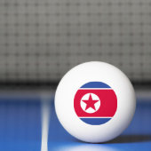 Flagge Nordkoreas Tischtennisball (Netto)