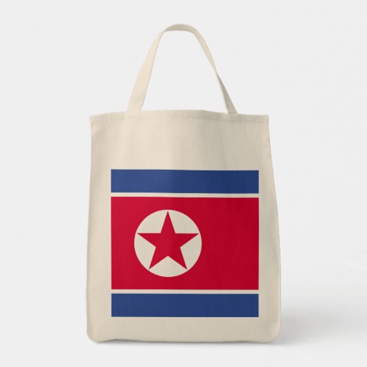 Flagge Nordkoreas Tragetasche (Rückseite)