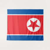 Flagge Nordkoreas Wandteppich (Vorderseite (Horizontal))