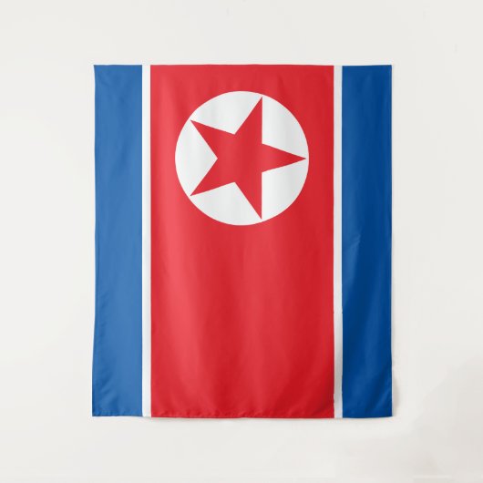Flagge Nordkoreas Wandteppich (Vorderseite)