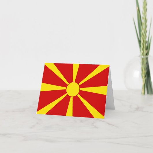 Flagge Nordmakedonien (Vorderseite)