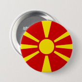 Flagge Nordmakedonien Button (Vorne & Hinten)