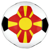 Flagge Nordmakedonien Fußball (Gedreht)