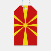 Flagge Nordmakedonien Geschenkanhänger (Vorderseite)