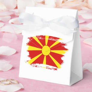 Flagge Nordmakedonien Geschenkschachtel