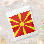 Flagge Nordmakedonien Geschenktütchen (Ausgeschnitten)