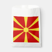 Flagge Nordmakedonien Geschenktütchen (Vorderseite)