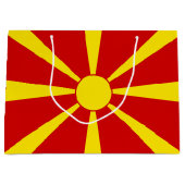 Flagge Nordmakedonien Große Geschenktüte (Vorderseite)