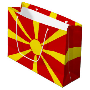 Flagge Nordmakedonien Große Geschenktüte