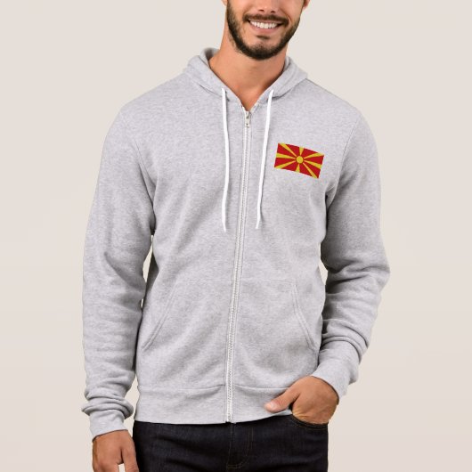 Flagge Nordmakedonien Hoodie (Vorderseite)