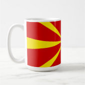 Flagge Nordmakedonien Kaffeetasse (Links)