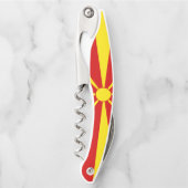 Flagge Nordmakedonien Kellnermesser (Vorderseite)