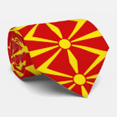 Flagge Nordmakedonien Krawatte (Gerollt)