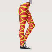 Flagge Nordmakedonien Leggings (Rechts)