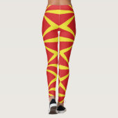 Flagge Nordmakedonien Leggings (Rückseite)