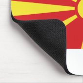 Flagge Nordmakedonien Mousepad (Ecke)