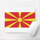 Flagge Nordmakedonien Mousepad (Mit Mouse)