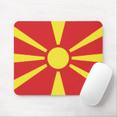 Flagge Nordmakedonien Mousepad (Mit Mouse)