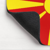 Flagge Nordmakedonien Mousepad (Ecke)
