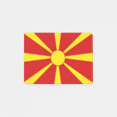 Flagge Nordmakedonien Post-it Klebezettel (Vorderseite)