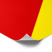 Flagge Nordmakedonien Poster (Ecke)