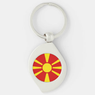 Schlüsselanhänger Mazedonien Flagge Fahne