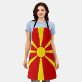 Flagge Nordmakedonien Schürze (Getragen)
