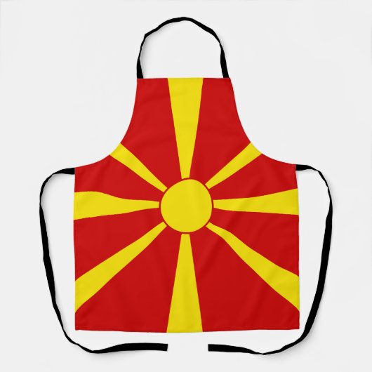 Flagge Nordmakedonien Schürze (Vorderseite)