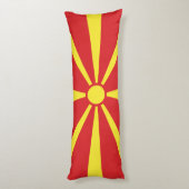 Flagge Nordmakedonien Seitenschläferkissen (Rückseite (Vertikal))