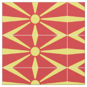 Flagge Nordmakedonien Stoff (Nahaufnahme)