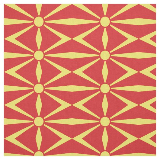 Flagge Nordmakedonien Stoff (Muster)