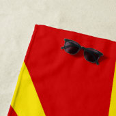 Flagge Nordmakedonien Strandtuch (Beispiel)