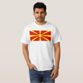 Flagge Nordmakedonien T-Shirt (Vorne ganz)