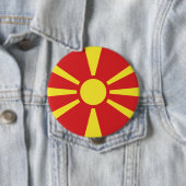 Flagge Nordmakedoniens Button (Beispiel)