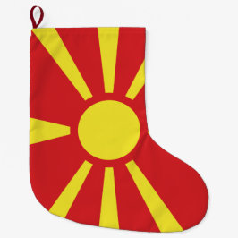 Flagge Nordmakedoniens Großer Weihnachtsstrumpf